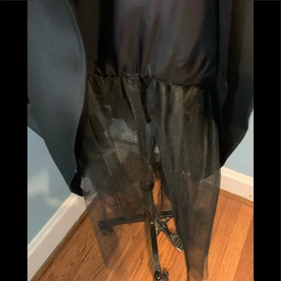 Vintage Laundry by Shelli Segal black and red satin Cocktail Dress size 10 - Picture 10 of 13